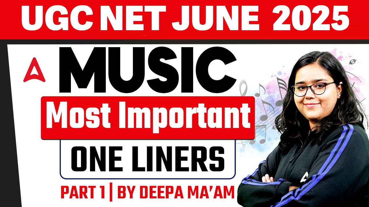 UGC NET Music: Key One-Liner Questions by Deepa Ma'am 🎶