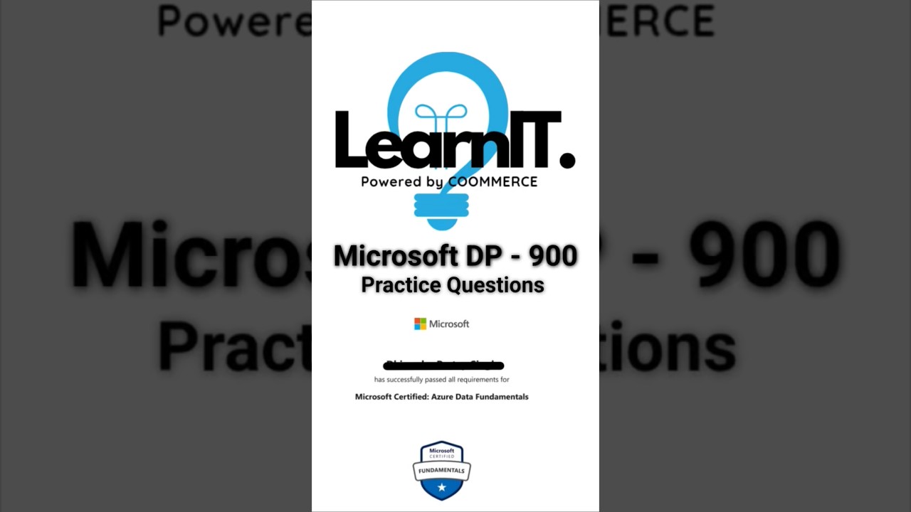 DP-900 Practice Question #3 for Microsoft Data Fundamentals