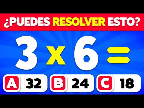 ¡Examen de MATEMÁTICAS! ➗🤓✖️ ¿Eres Bueno con los Números? 🧠 | Fácil, Medio, Difícil, Imposible