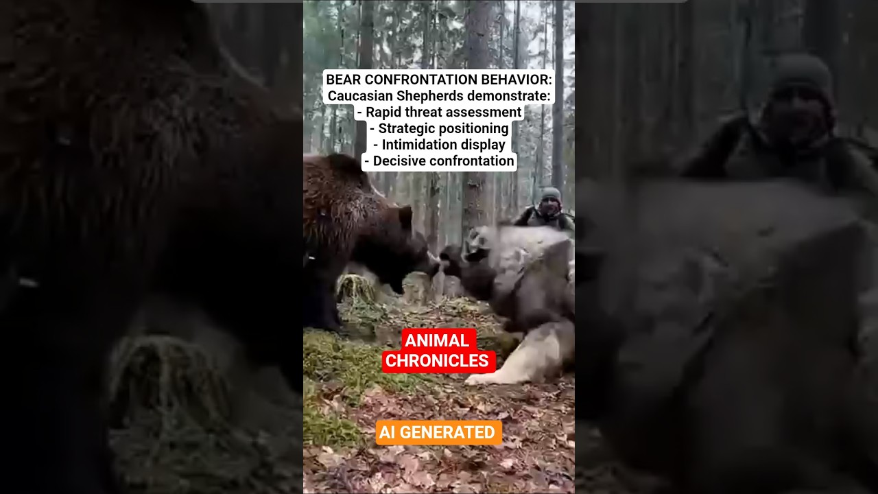 Caucasian Shepherd vs. Bear: Mountain Guardian 🐾