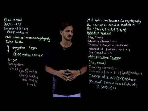 Multiplicative Inverse for Cryptography || Lesson 9 || Cryptography || Learning Monkey ||