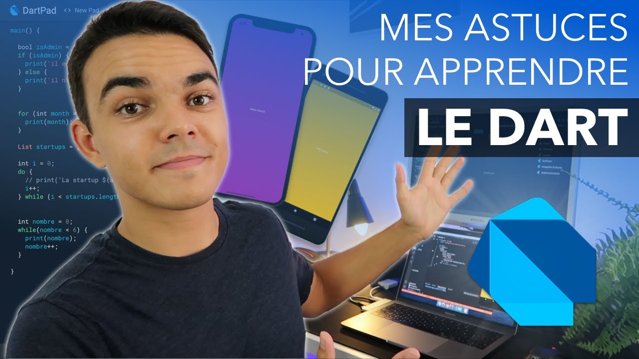 Apprenez Dart sans expérience en programmation 🚀