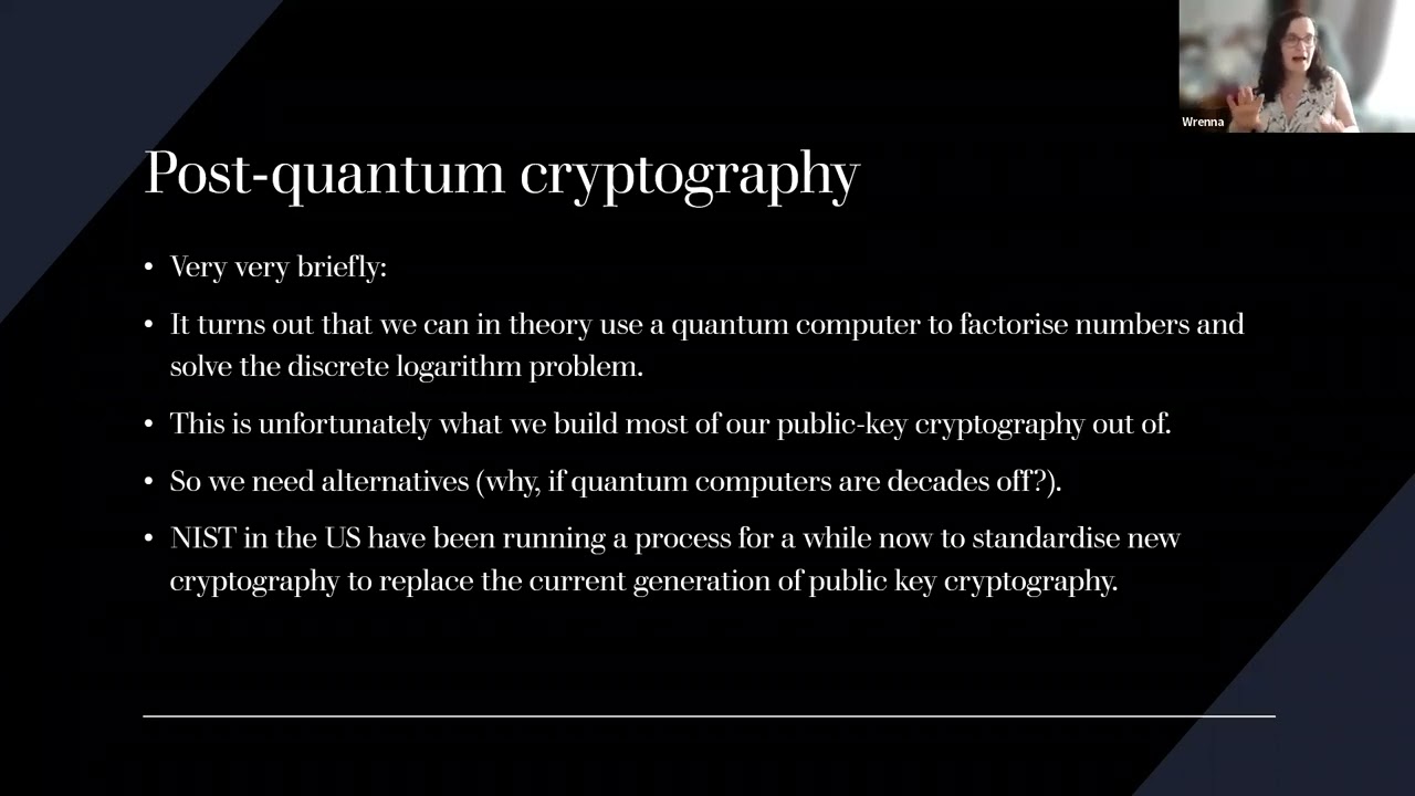 Discover Post-Quantum Cryptography with Wrenna Robson in London π
