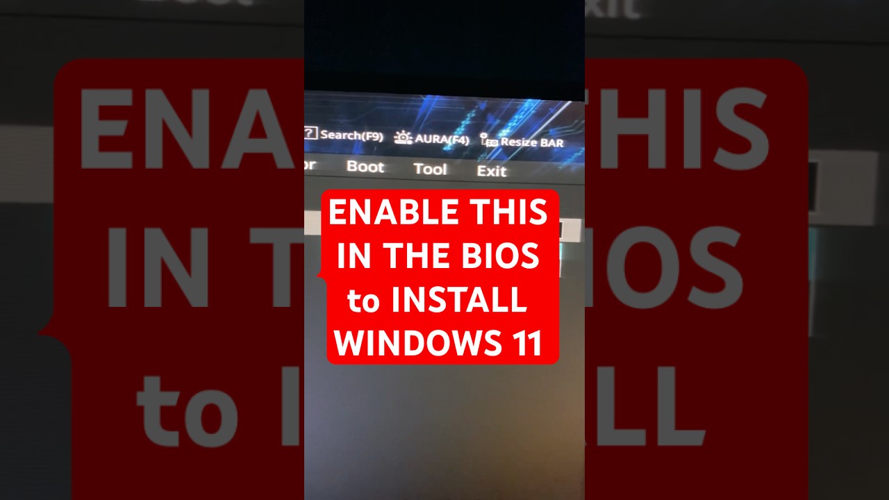 Enable Firmware TPM in BIOS for Windows 11 🖥️