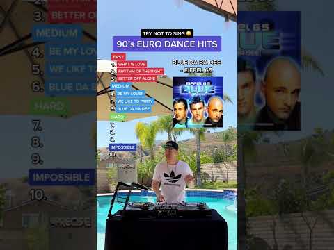 Top 90’s Euro Dance Songs! (Haddaway, Vengaboys, Alice Deejay, Darude, & more) 💃🏻