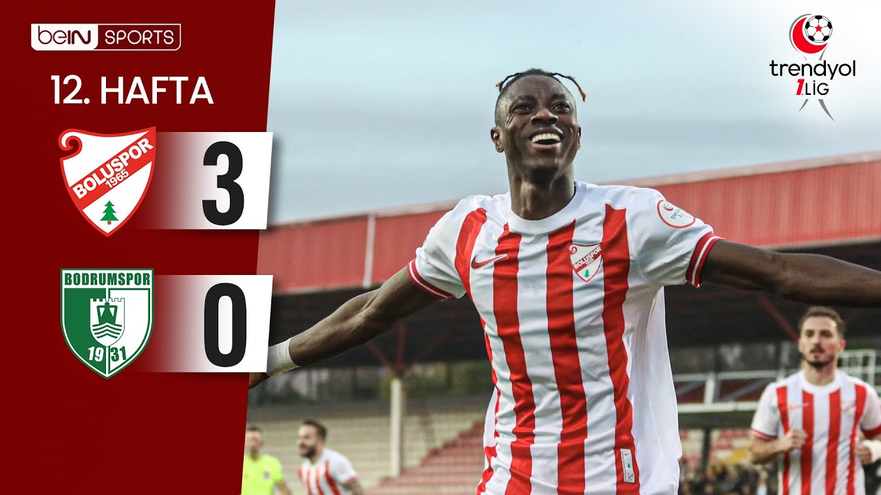 Boluspor Dominates Bodrum FK 3-0 in 12th Week Match | Trendyol 1. Lig 2025/26 ⚽