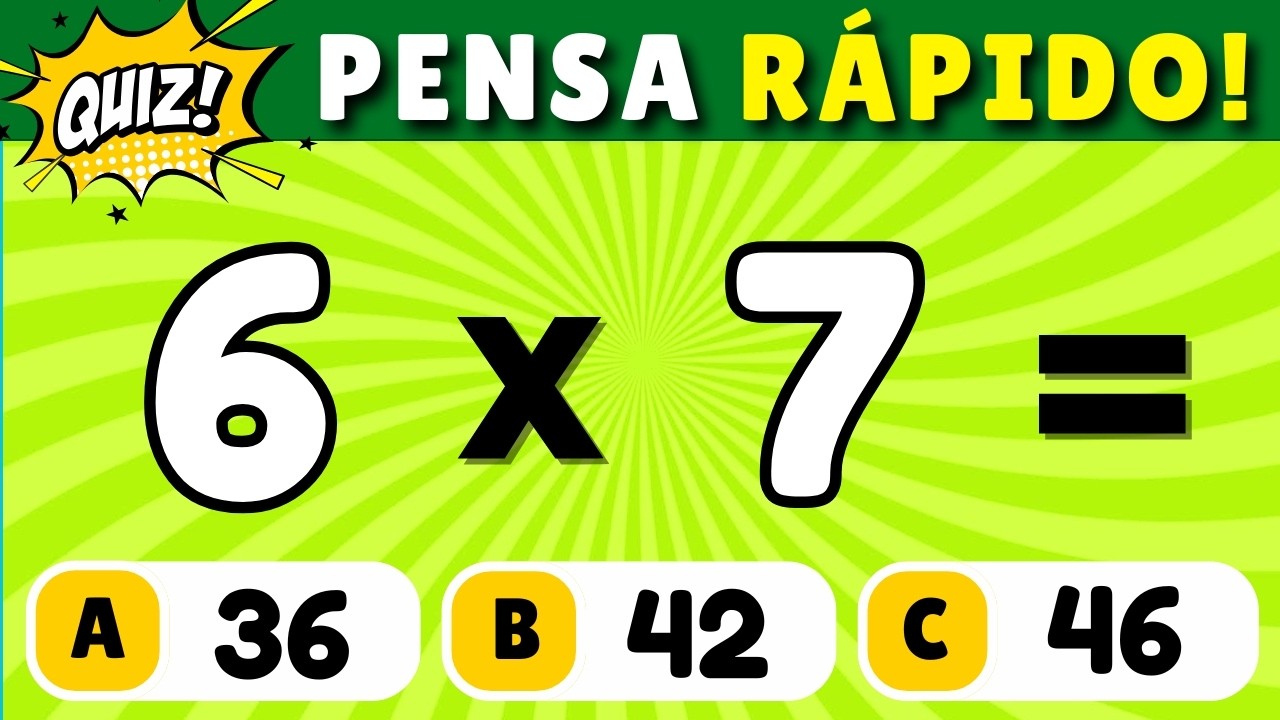 Desafie Sua Mente: Quiz de Matemática com Operações #2 🎯