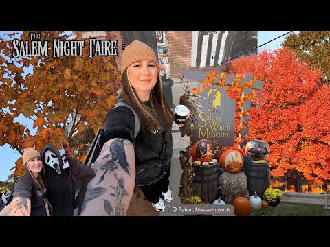 Solo Trip to Salem MA 🧹 Witch Trials Museum + Salem Night Faire Halloween Vlog 📍Salem, Massachusetts