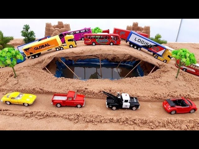 Diversão na Areia com Caminhões e Tratores 🚜