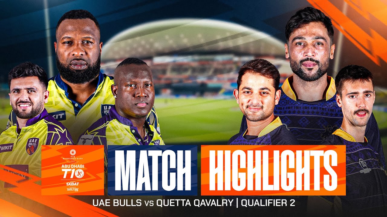 2025 Abu Dhabi T10 2025: Quetta Qavalry vs UAE Bulls Highlights π