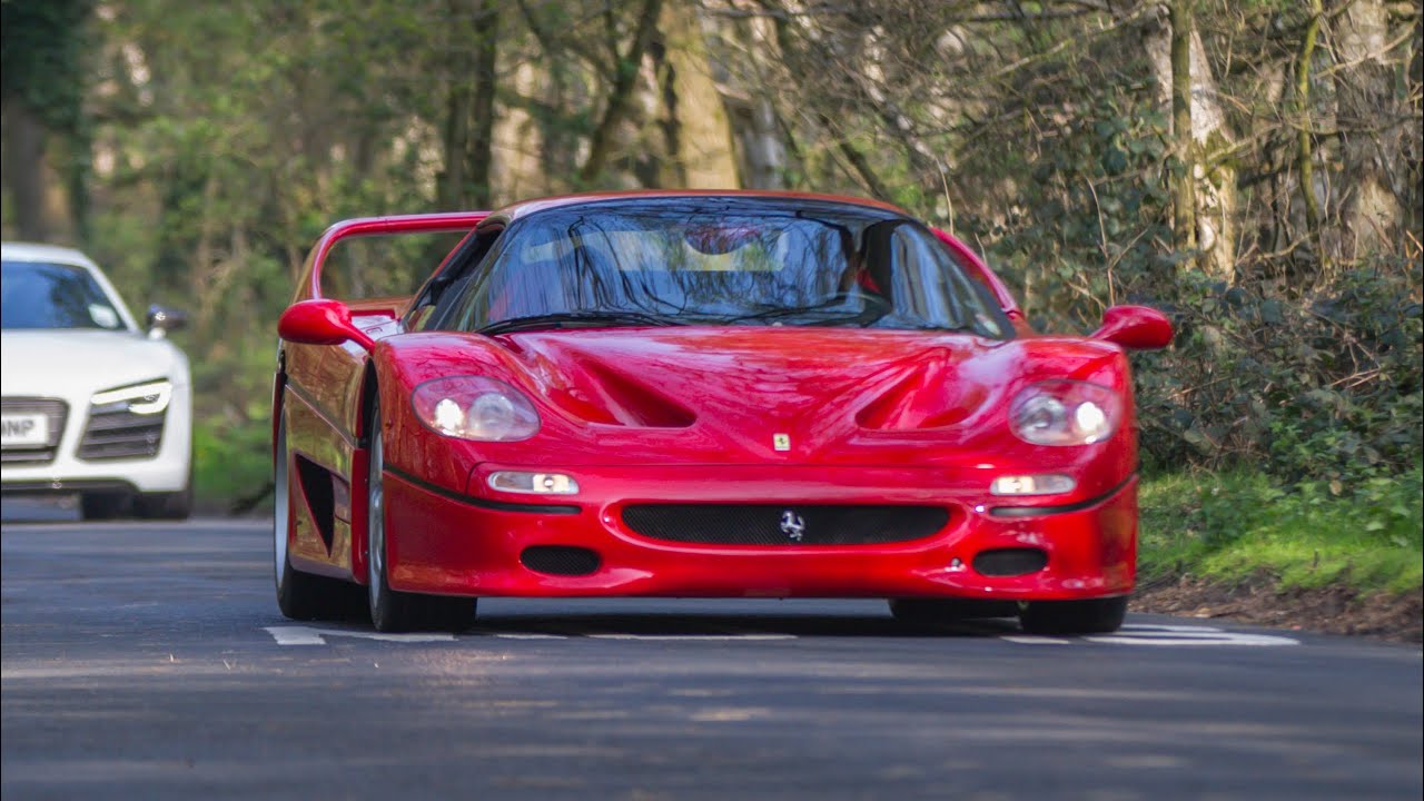 Ferrari F50 V12 Sound & Chase in Wales 🚗