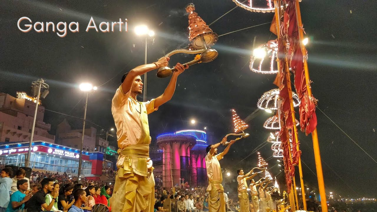 Ganga Aarti at Dashashwamedh Ghat, Varanasi ✨