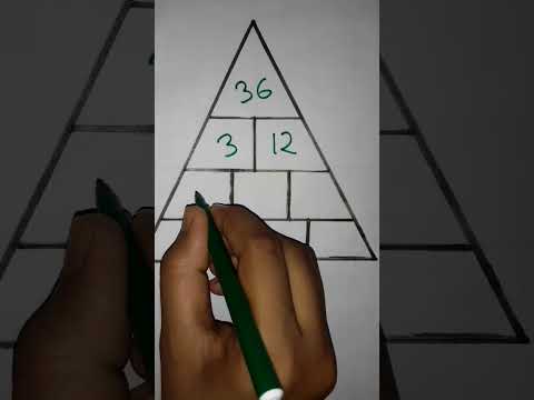 Solve this Math pyramid❗ 90% people was failed! #mathematics #maths #braingames #puzzle #math
