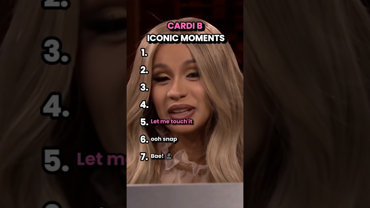 Cardi B's Iconic Moments 🎤