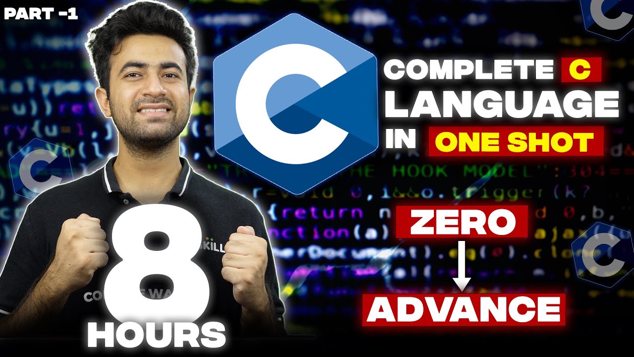 C Language Full Course - Part 1 (Beginner to Advanced) | 100+ Questions and Notes