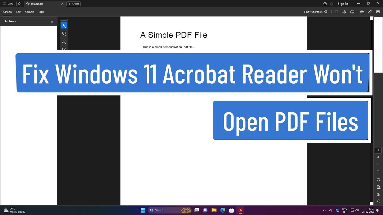 Quick Fix for Acrobat Reader Not Opening PDFs on Windows 11 🚀