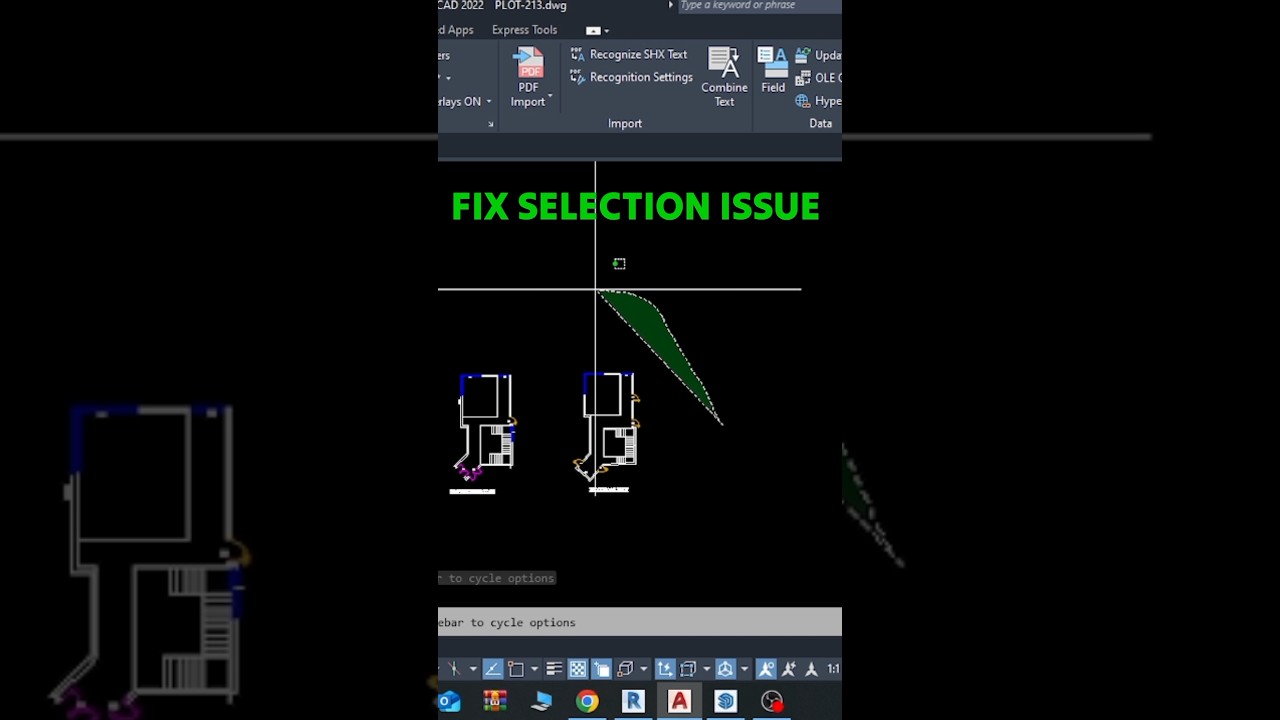 Fix AutoCAD Selection Issue 🛠️