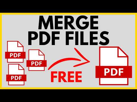 How to Merge PDF Files Into One - Combine PDFs FREE