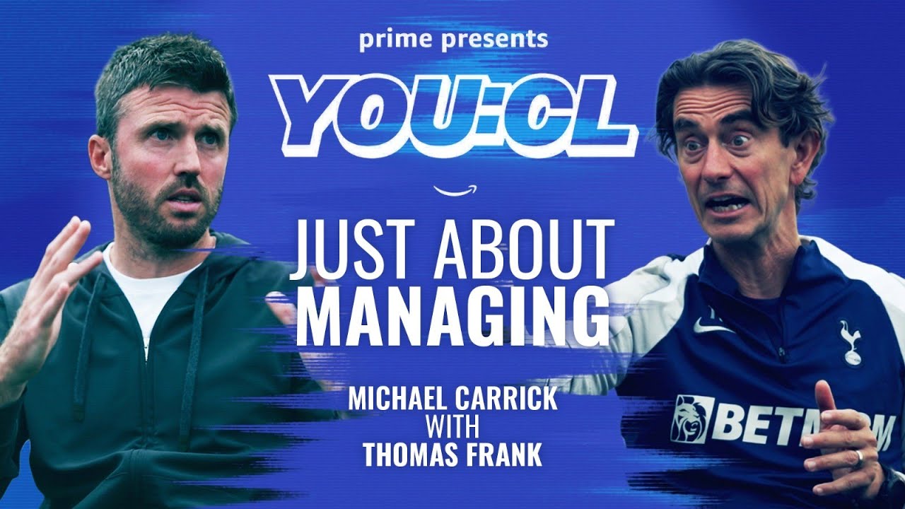 Michael Carrick & Tottenham Boss Thomas Frank Discuss UCL Clash 🤩