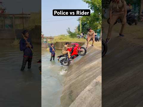 Police vs Rider 🤔👍🏻 #automobile #shorts #trendingvideo #viralvideo #trendingsong #rider #trending