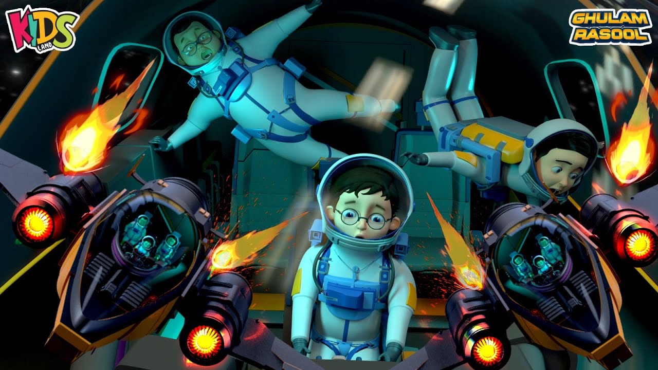 Babloo, Usaid Aur Faizan Space Mein | Ghulam Rasool Cartoon Series | Islamic Cartoon