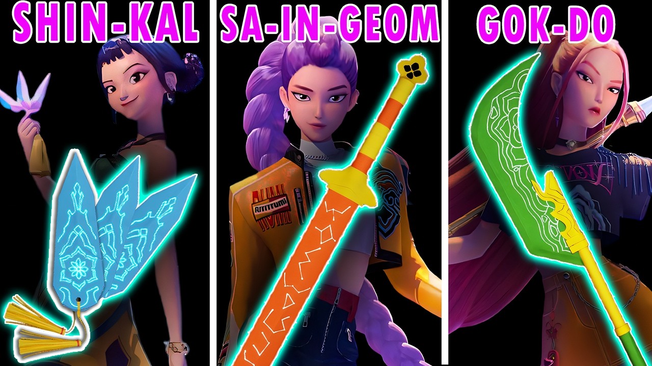 CRAFT KPOP DEMON HUNTERS WEAPONS || MIRA SPEAR | ZEOY KNIFE | RUMI SWORD