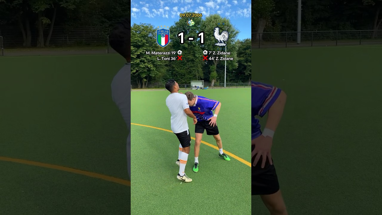 Italy 🇮🇹 vs France 🇫🇷 2006 World Cup Final 🏆