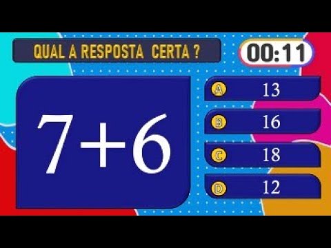 TESTE SEU CONHECIMENTO - MATEMÁTICA 3 - Quiz de matemática - VAMOS JOGAR FAMÍLIA