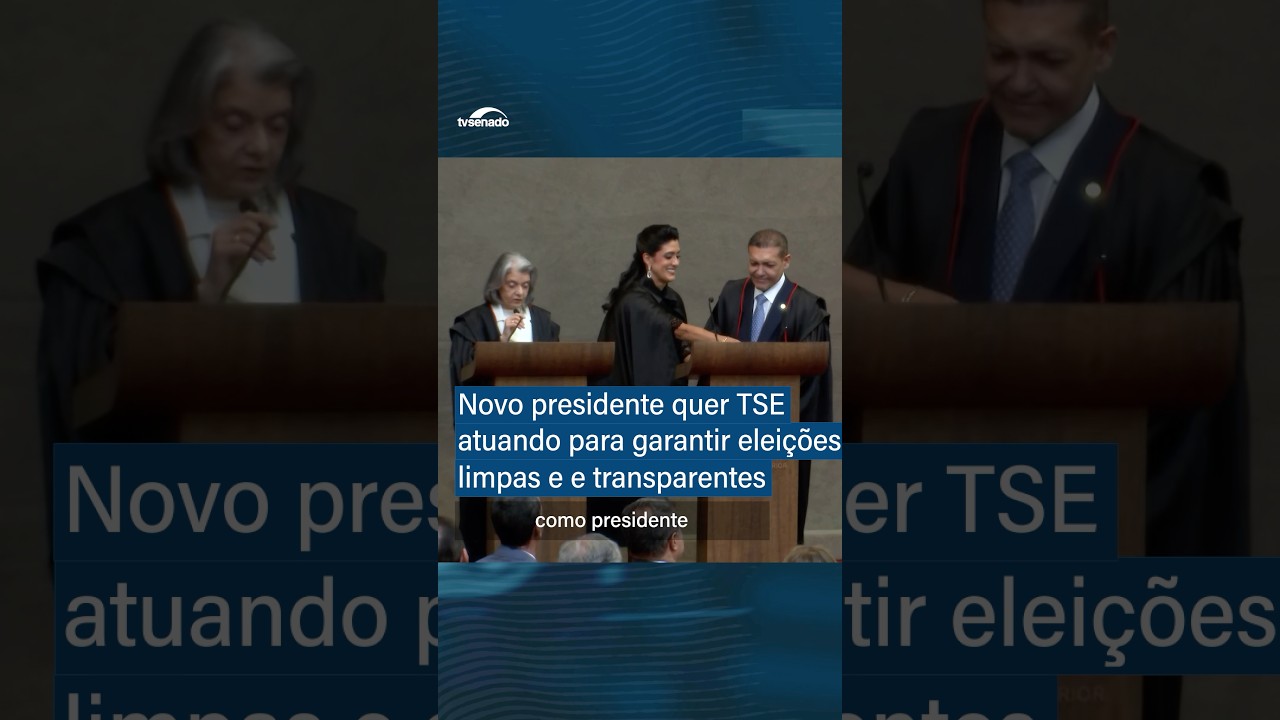 Davi Alcolumbre participa de posse de Nunes Marques na presidência do TSE - #shorts