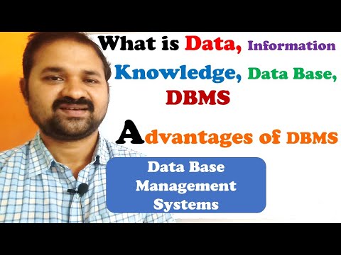 Introduction to Data Base Management Systems || DBMS || Advantages || Purposes ||  Data || Informati