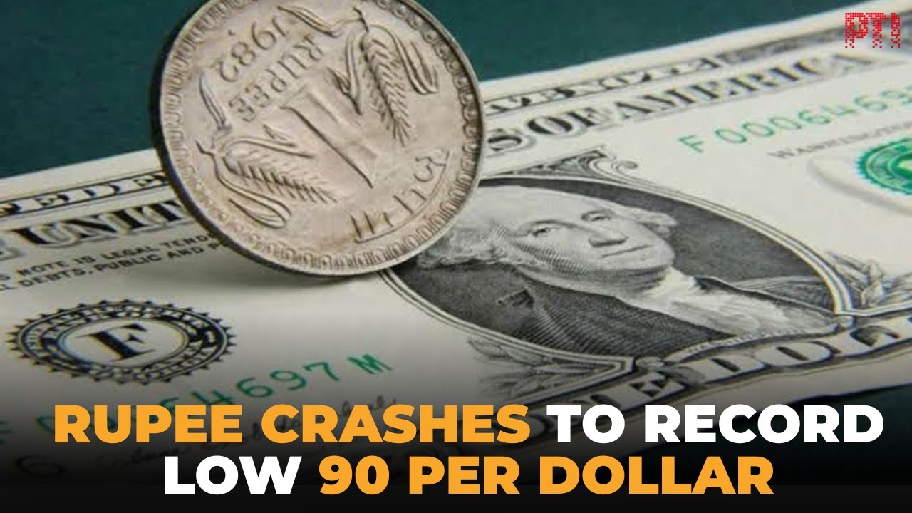 Rupee hits all-time low of 90 per dollar as foreign outflows and trade deficit mount