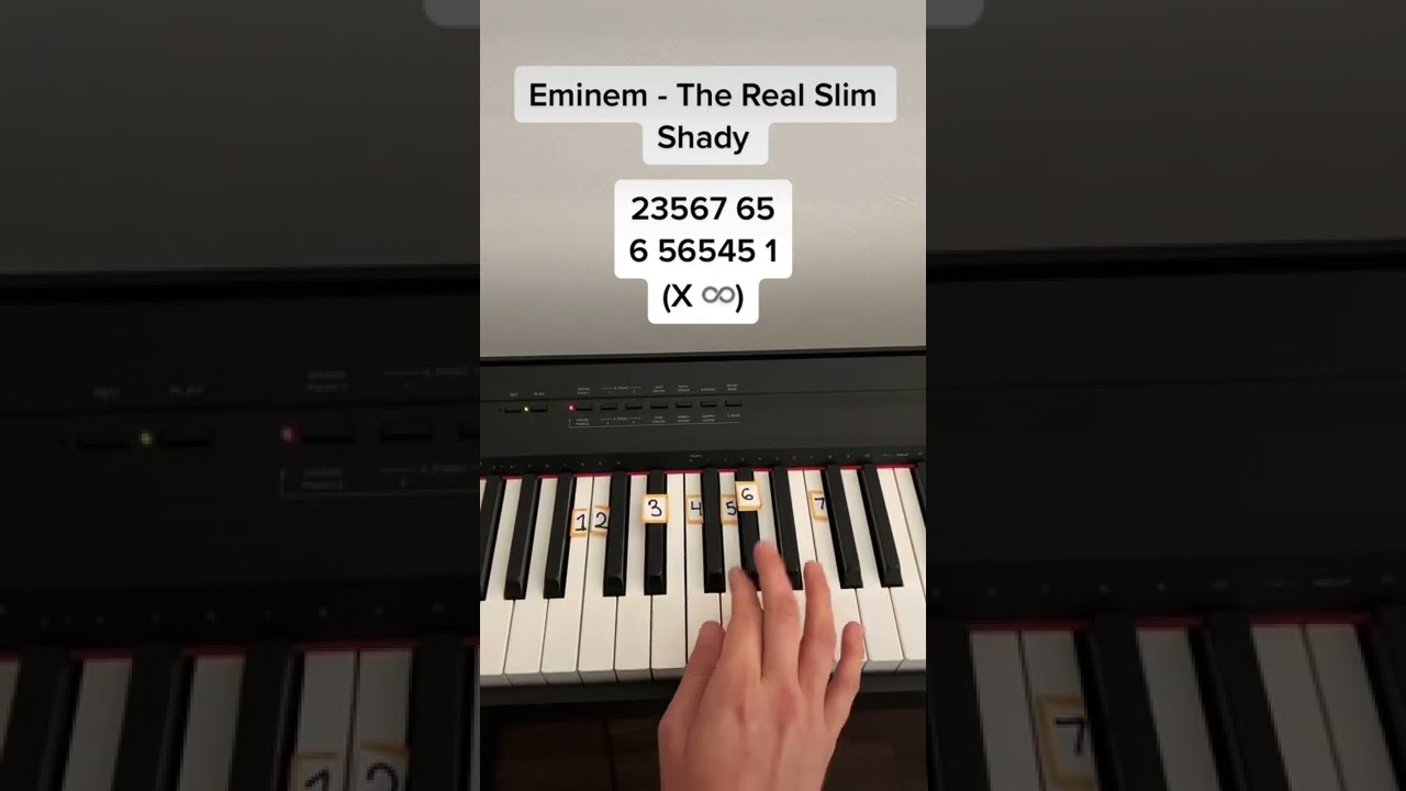 Eminem - The Real Slim Shady Piano Tutorial ๐น