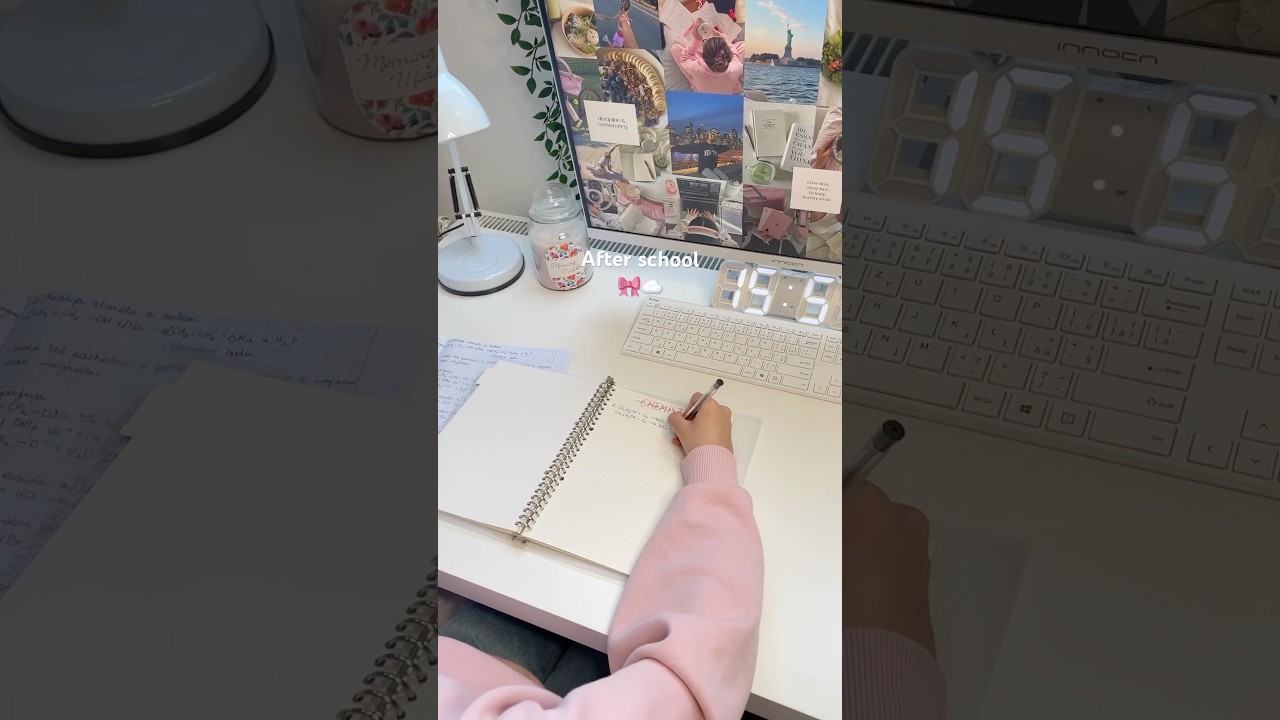 After School Routine 🎀☁️ #afterschool #school #routine #study #studywithme #productivity #vlog