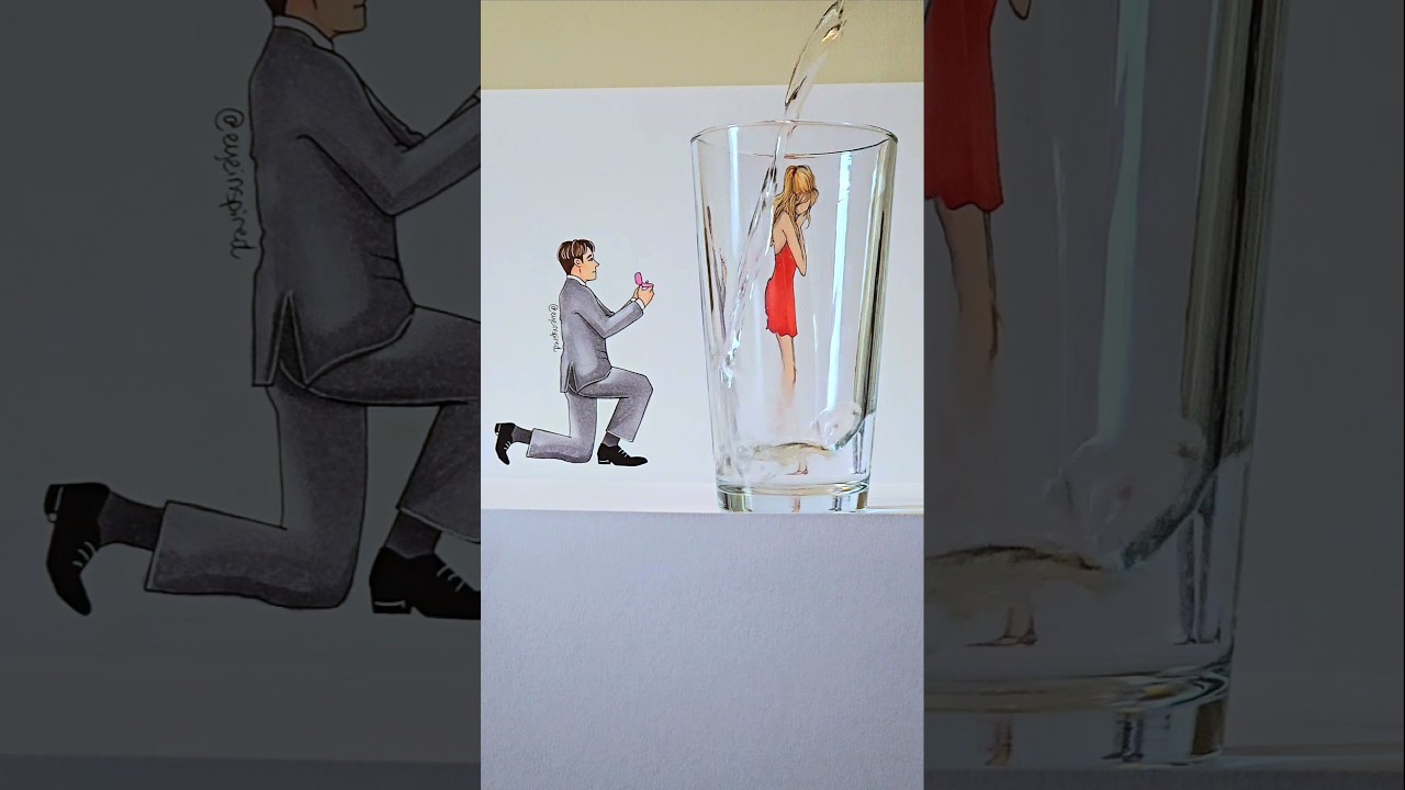 Amazing Refraction Art Trick That Will Wow You! ✨