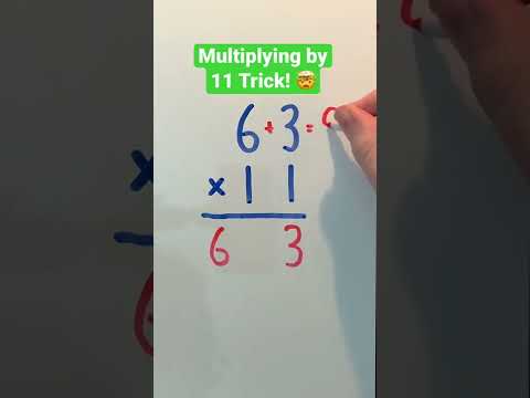 Multiplying by 11 Trick! 🤯 #Shorts #math #maths #mathematics #mathtrick #mathtricks #multiplication