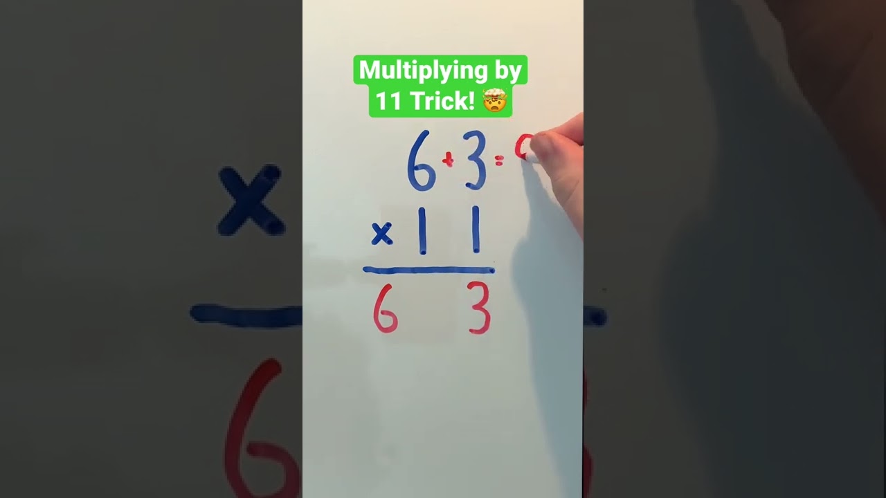 Quick Trick to Multiply Any Number by 11! 🤯