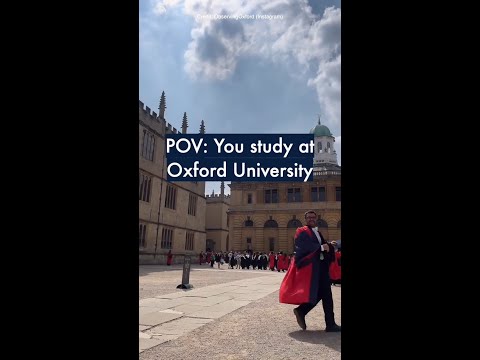 POV: You study at Oxford University ๐