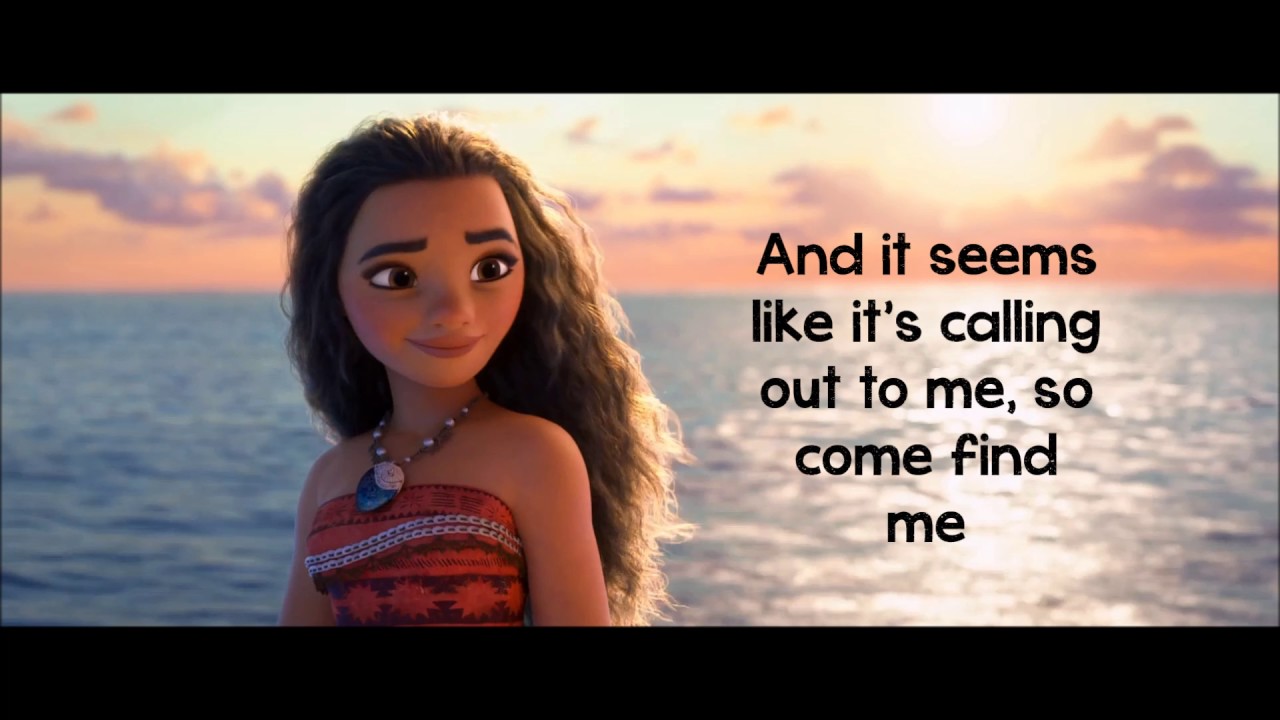Moana's 'How Far I'll Go' Lyrics by Auli'i Cravalho 🎶