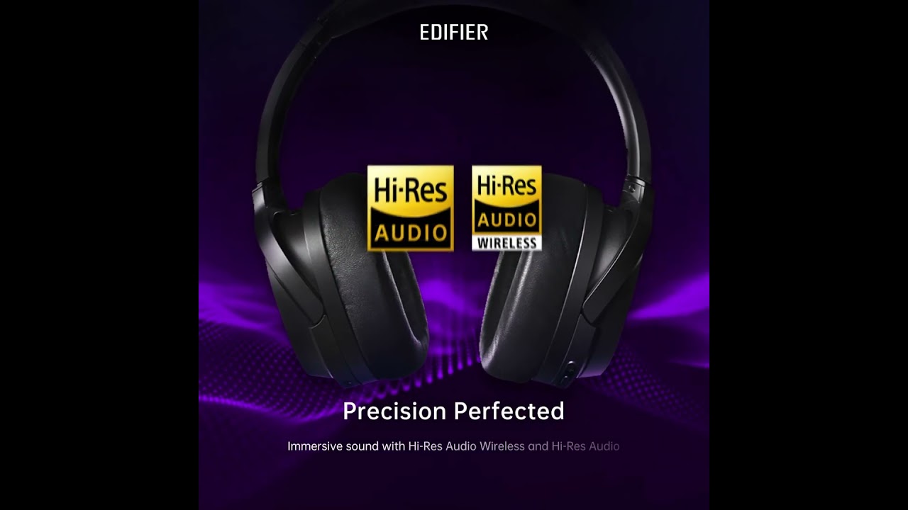 🎶 Dive into a world of crystal-clear sound with Hi-Res Audio Wireless and Hi-Res Audio. #edifier