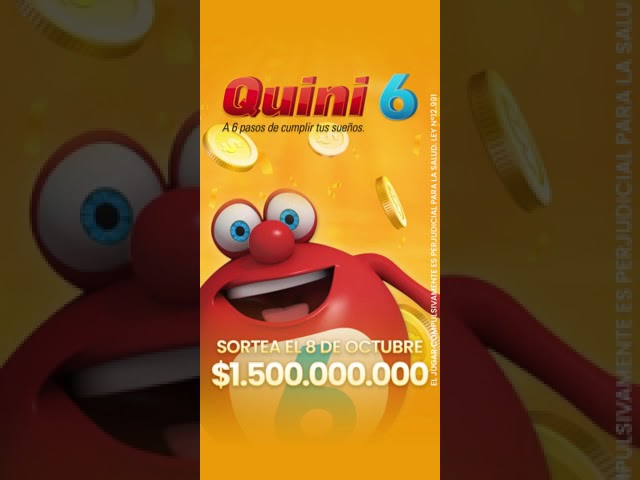 ¡No te pierdas el sorteo en vivo del Quini 6 con $1.500 millones! 🎉