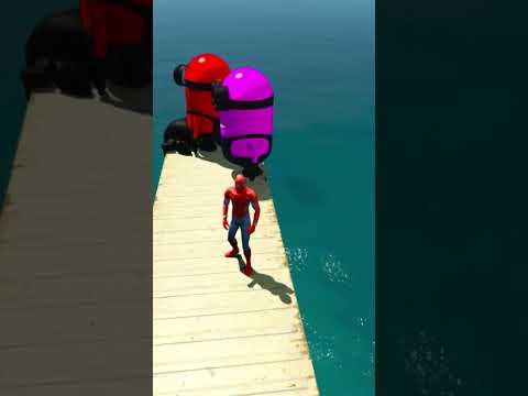 GTA 5 Epic Spiderman Ragdolls Jumps Fails || Ep. 89