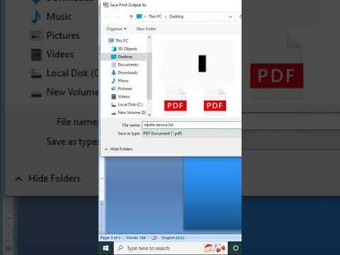 how to save pdf file in #msword 2007