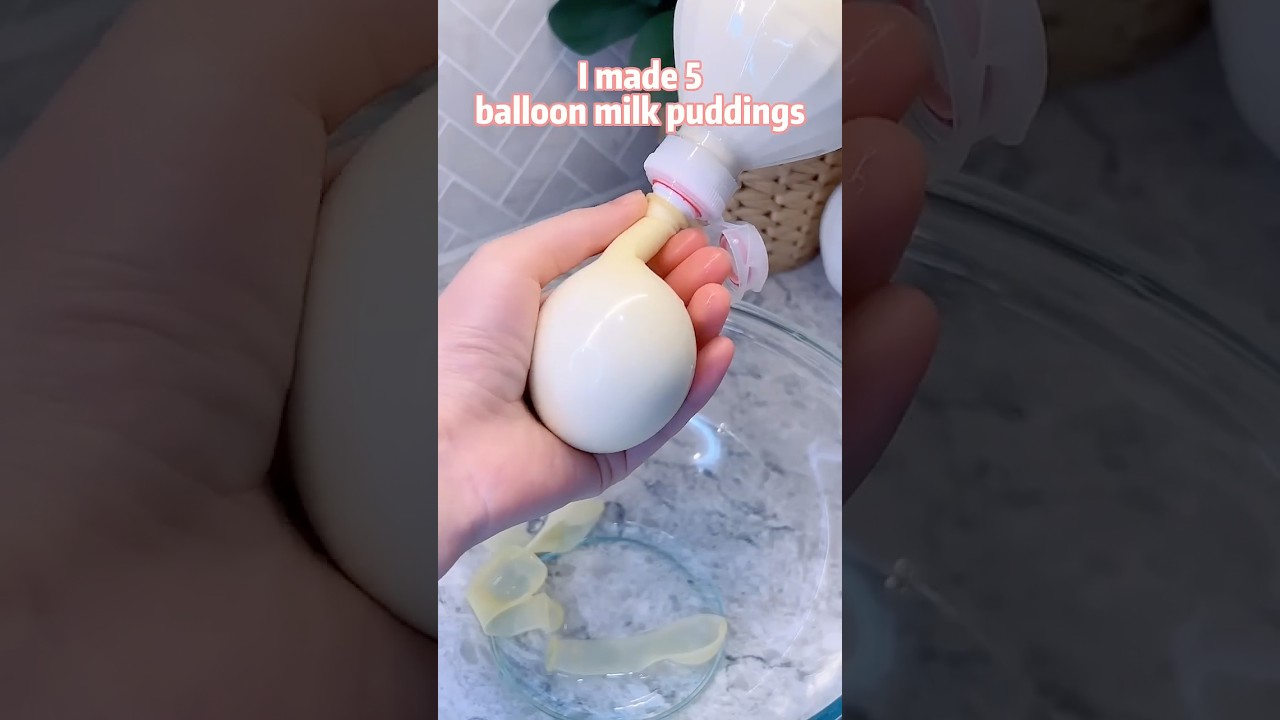 Delicious Balloon Milk Puddings & Raindrop Cake 🍮