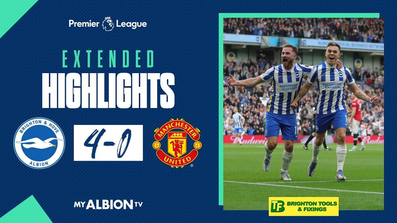 Brighton Dominates Manchester United 4-0 in a Stunning Showdown ⚽
