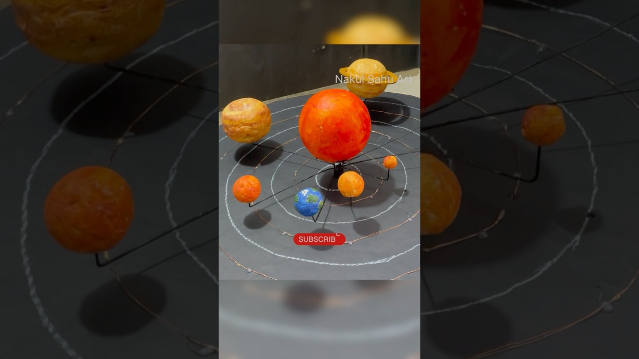 3D Solar System Model for Science Fair ๐