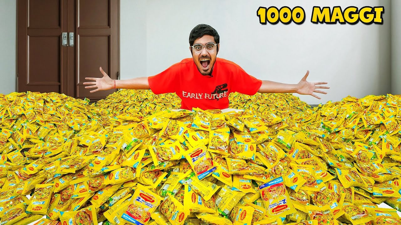 We Cooked 1000 Maggi at Once 🍜