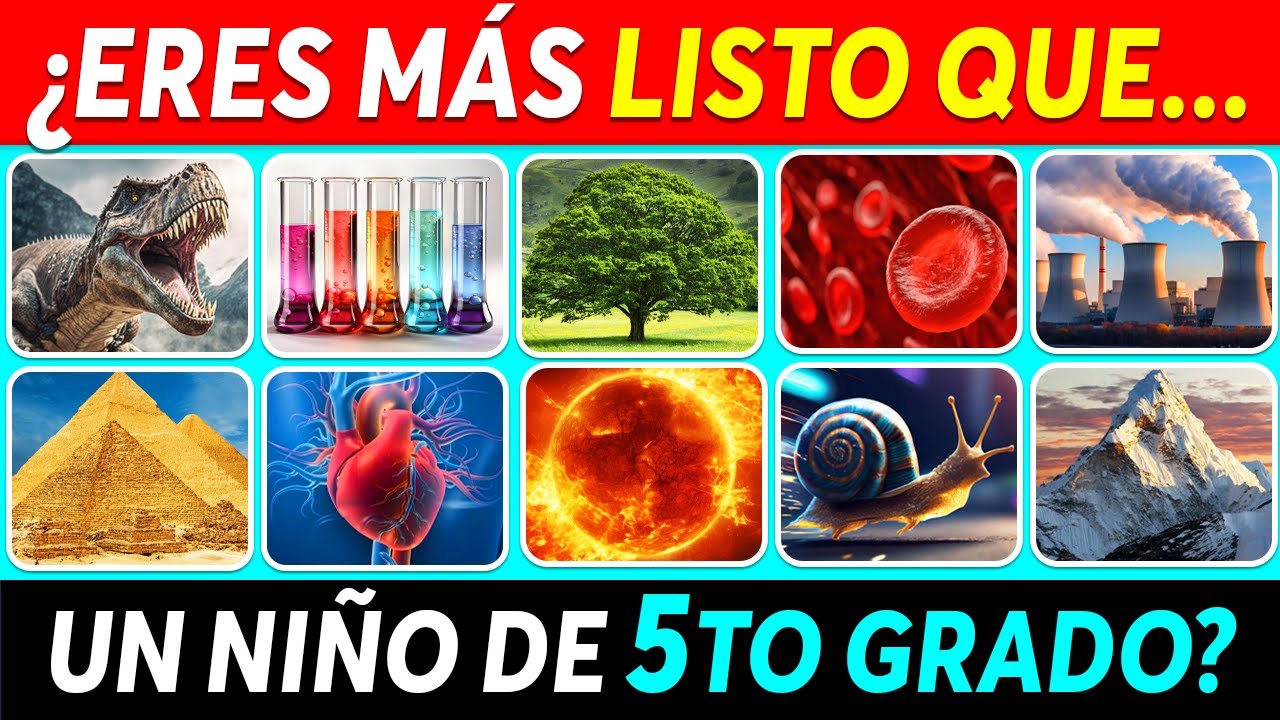 ¿Cuánto Sabes? 50 Preguntas de Cultura General para Primaria