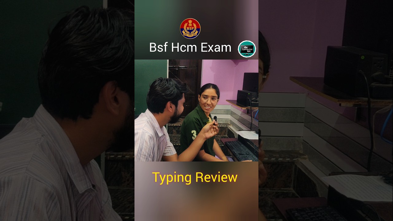 BSF HCM Typing Review & Tips | Boost Your Speed with Rakesh Sir ✍️