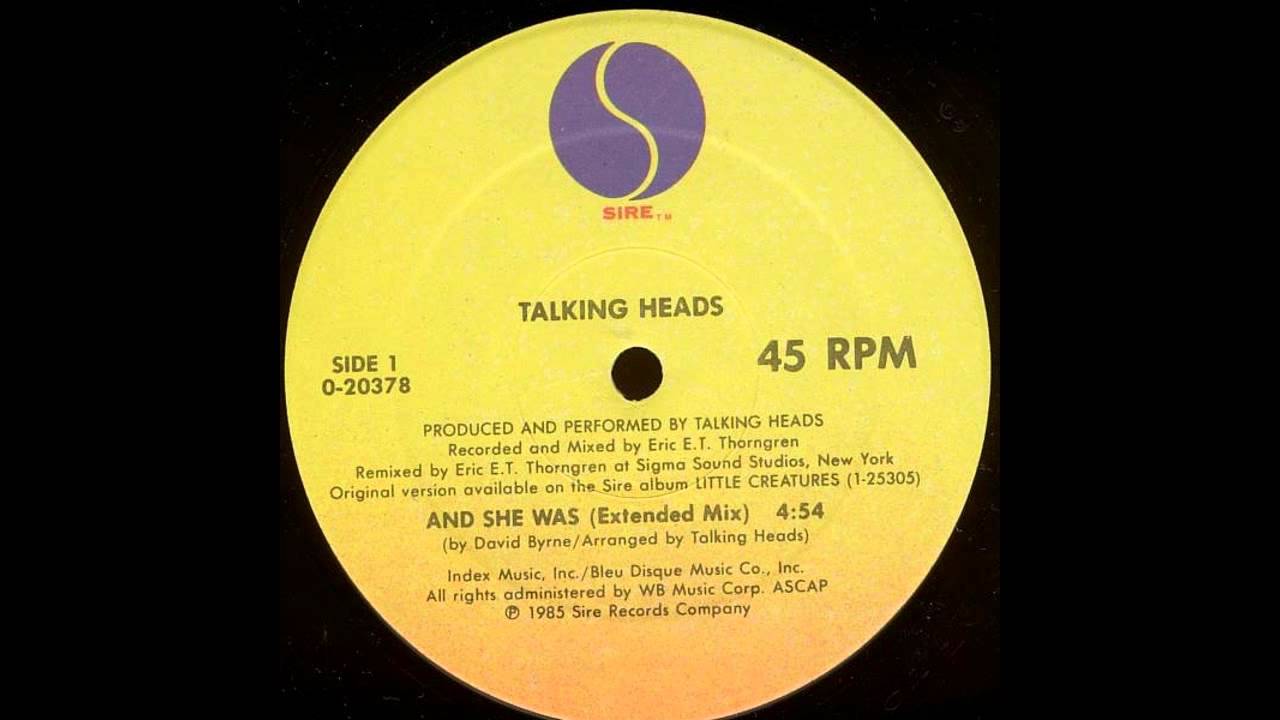 And She Was (Extended Mix) by Talking Heads 🎶