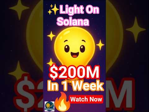 LIGHT up your portfolio✨ Solana’s hottest memecoin #Crypto #Solana #LIGHT #Altcoin #MemeCoin #short